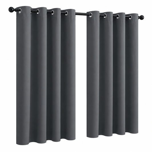 Wasserdichter Outdoor-Vorhang, Sonnenschutz, 1 Paneel, für Terrasse, Pavillon, Pergola, Veranda, 132 x 213 cm, Dunkelgrau