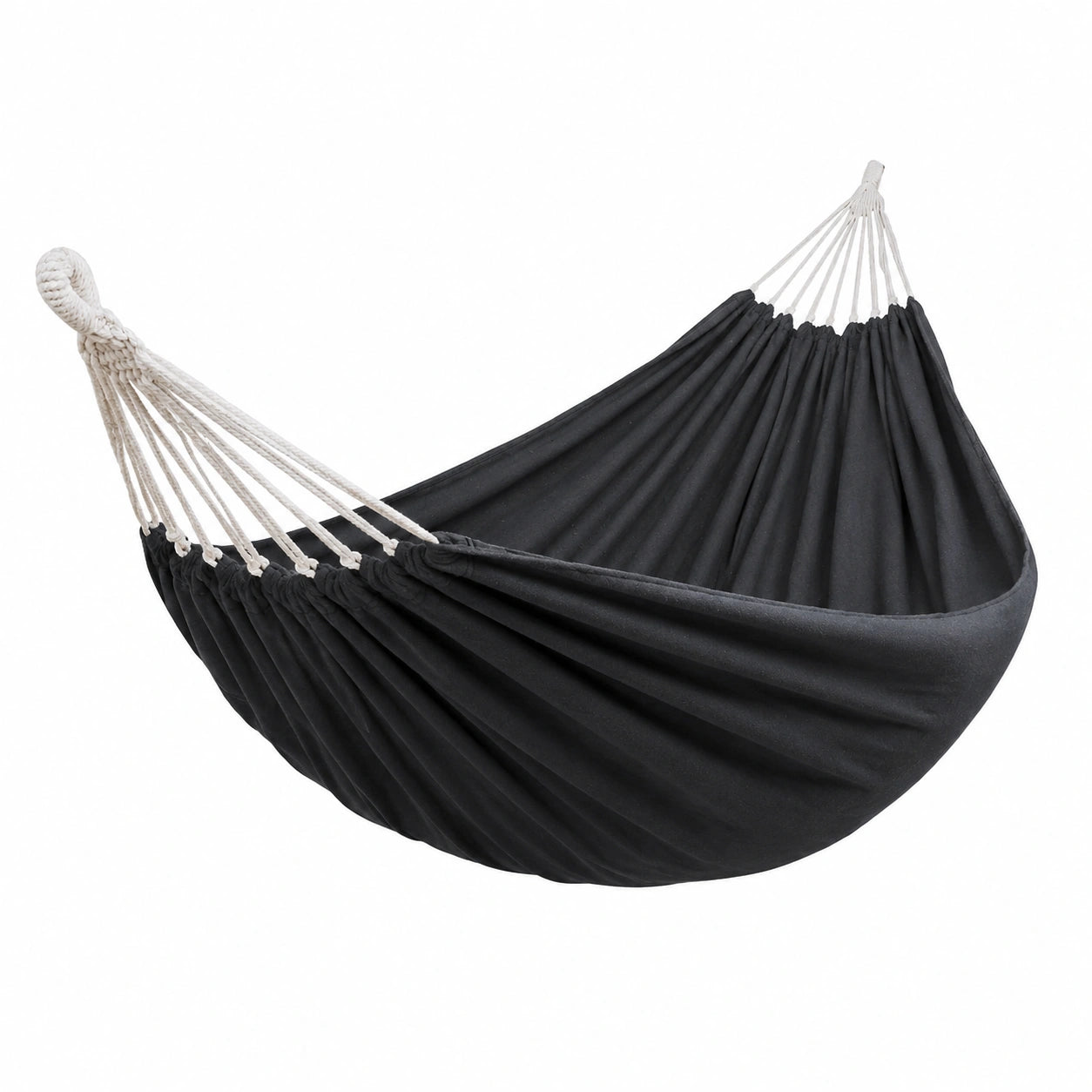 ANYOO Bequeme Baumwoll-Hängematte mit Umweltfreundlichen Gurten, Tragbar und Robust für Garten, Balkon und Camping