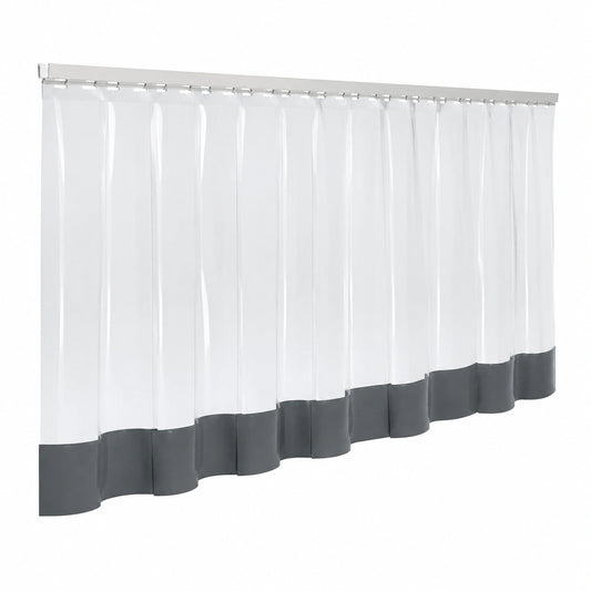 Transparente PVC-Planen mit Ösen für Außenbereiche, wasserdichte Seitenwände für Pavillons und Pergolen, 2.3x3m